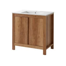 Cabinet with sink, Classic, oak, 80 cm